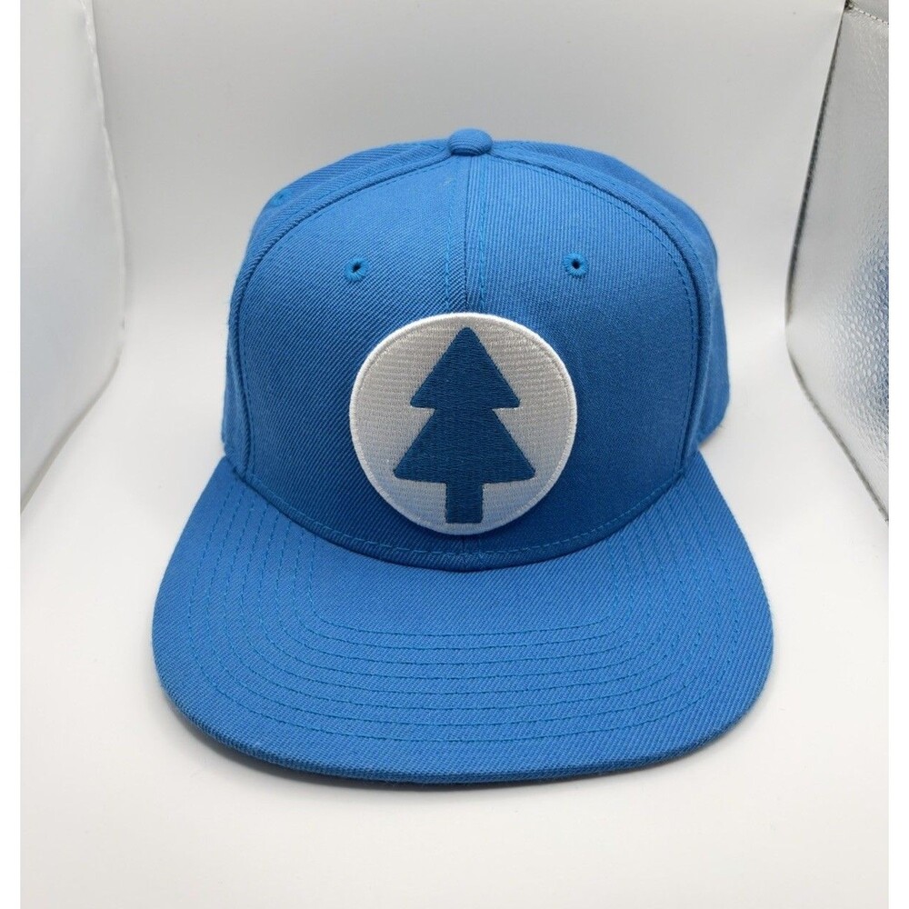 Gravity Falls Dipper Pines OSFA Blue Snapback Hat  | Tree Logo